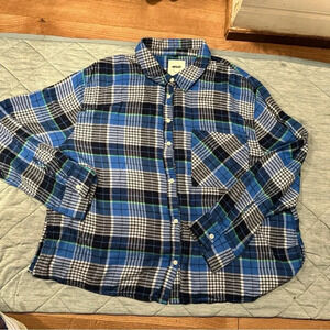 AERIE BY ARITZA LONG SLEEVE WOMENS SHIRT PLAID NWOT
BLUE XL